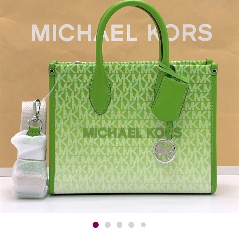 🍍 Michael Kors  Stunner Mirella Small Shopper Ombre Crossbody - NWT $448 MSRP - Picture 4 of 13